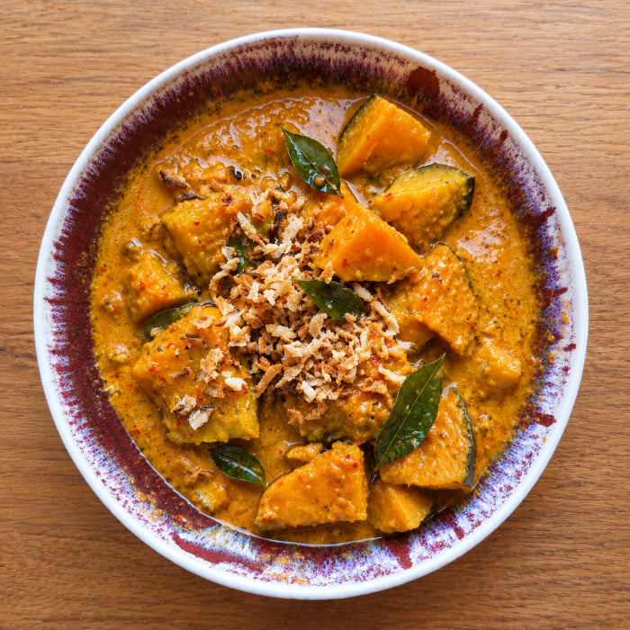 Labu Kapitan - Captain’s Pumpkin Curry & Crispy Onions + Jasmine Rice