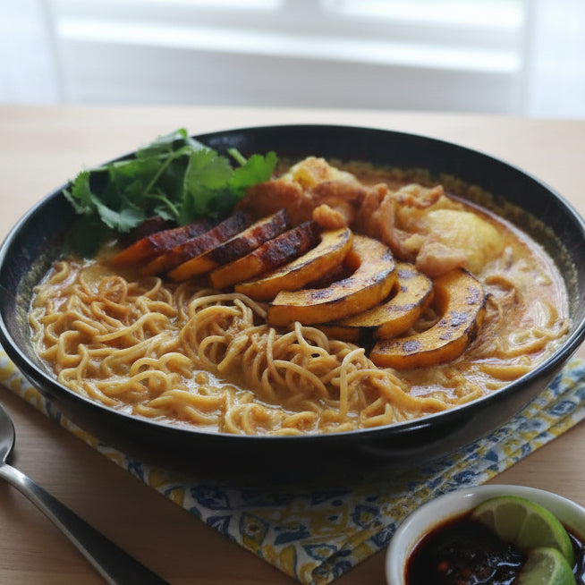 Char Siu Squash Curry Mee